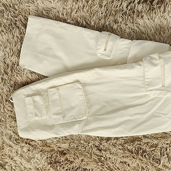 HP 🎉 Orseund Iris Pocket Pants Ecru Cargo Small White - Picture 6 of 7